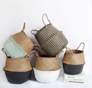 Small Hand-woven Rattan Foldable Multifunctional Baskets