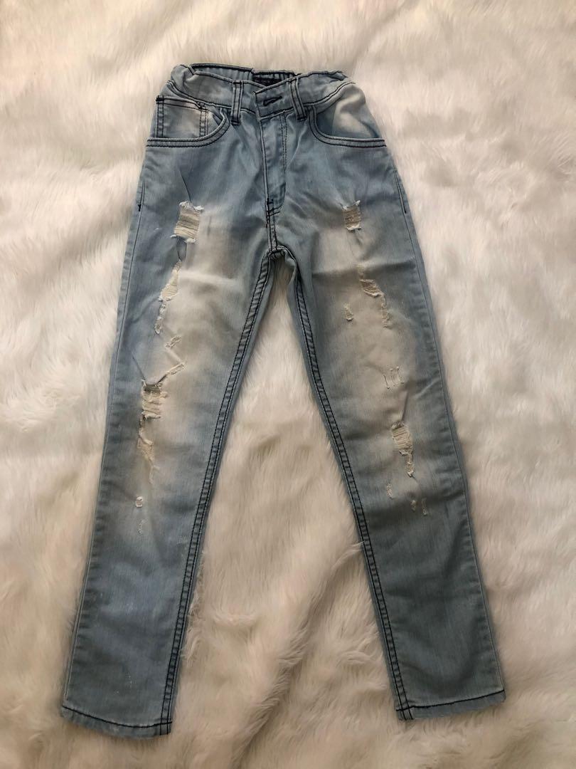 grey ripped jeans kids