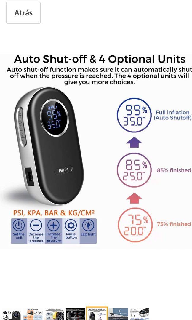 Peztio outlet tyre inflator