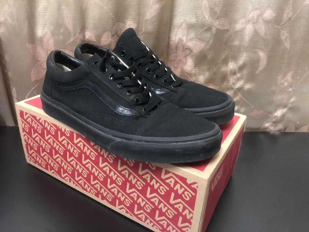 Vans Old Skool All Black Original Men s Fashion Footwear