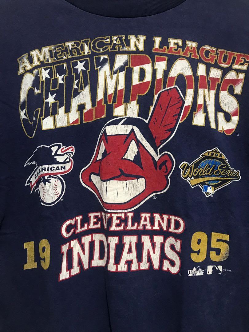1995 World Series Cleveland Indians Vintage T-Shirt — Too Hot Vintage