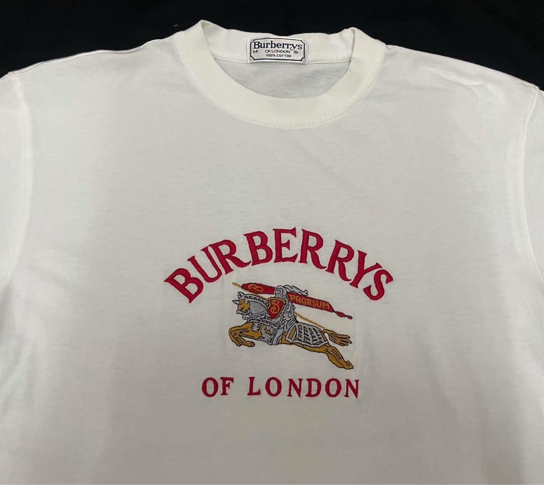 Burberry-White Crest Logo T-Shirt