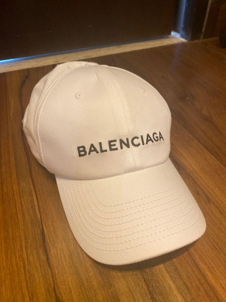 White balenciaga hat sale