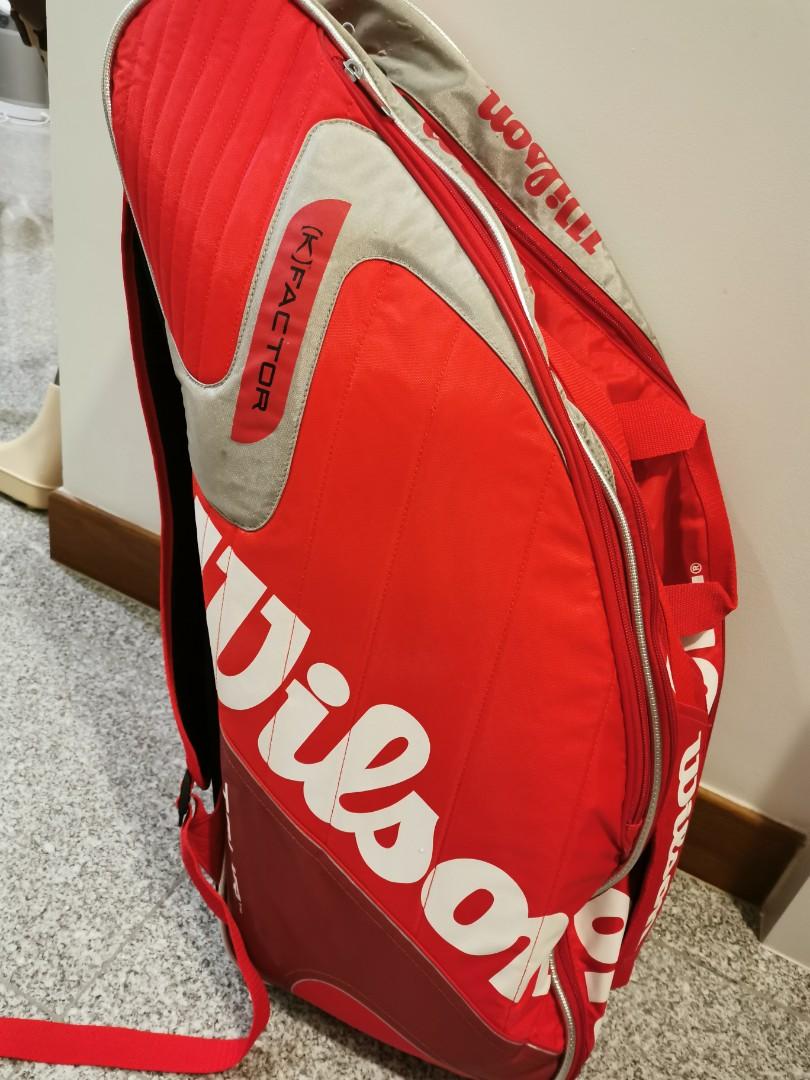 Wilson Tour Tennis Bag K Factor Moisture Guard Thermal Backpack 2 Prince Warrior Racquets
