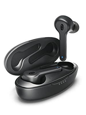 UPGRADED 2020 TaoTronics SoundLiberty 53 Pro Dual Mic Noise Cancelling Bluetooth Earbuds Hi Fi Stereo Earphones Open Pair IPX8 USB C Charging Case