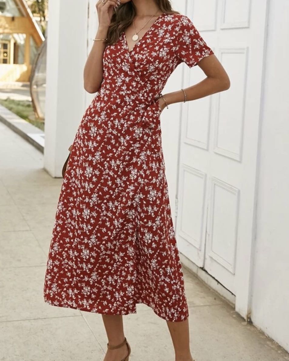 wrap dresses shein