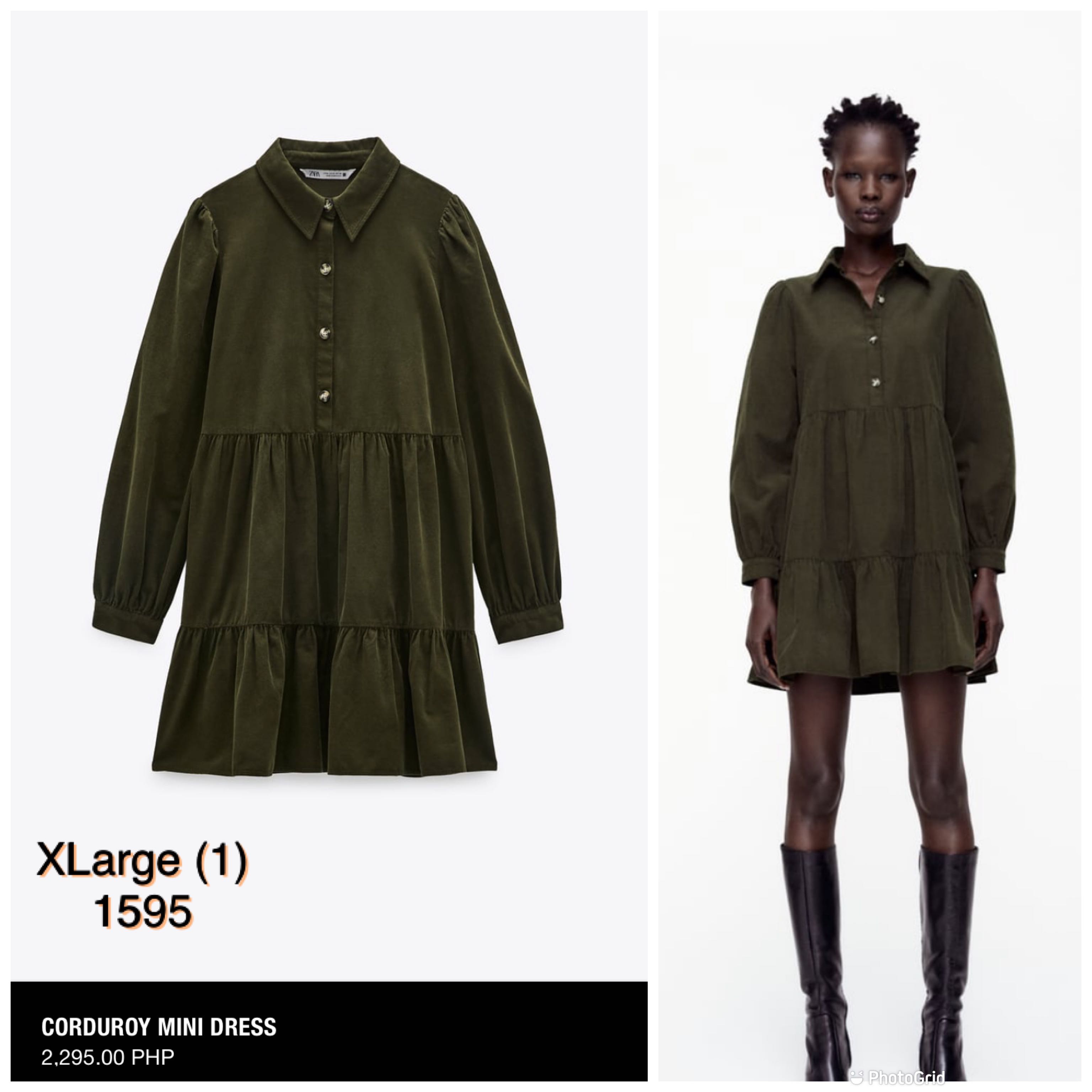 Zara sales corduroy dress
