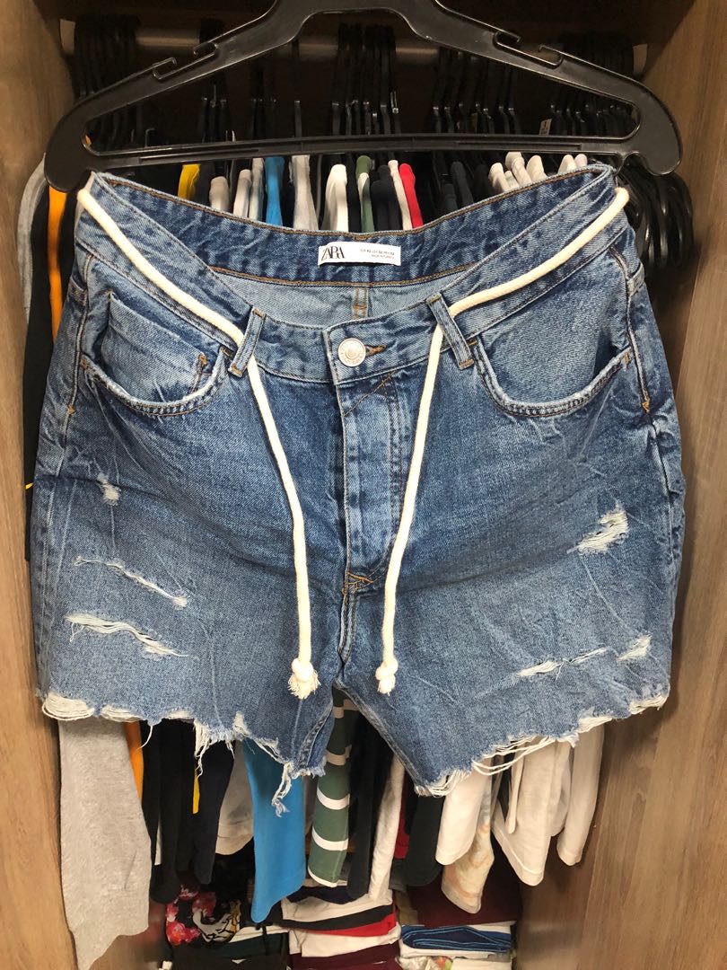Zara Ripped Shorts Men s Fashion Bottoms Shorts on Carousell