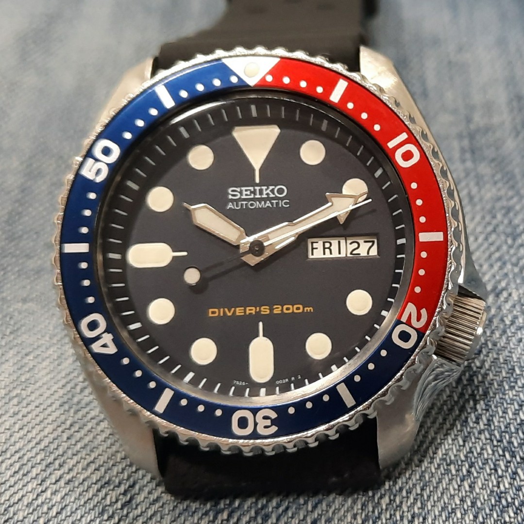 1996 Seiko SKX009K 7S26-0020 Automatic Men's Watch, Women's Fashion,  Watches & Accessories, Watches on Carousell