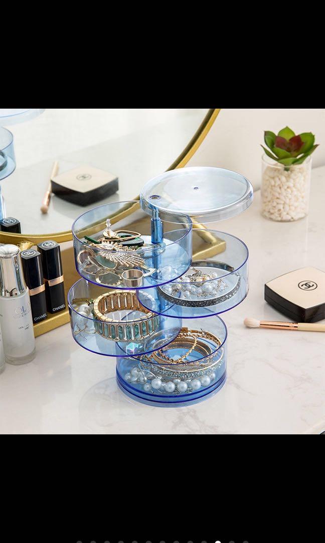 Acrylic Rotating Jewelry Organizer (Category: Storage Boxes & Baskets) located in Taguig. Submitted by endlessbliss_ph (Listing ID 1056046226, Image 3). Description: Capacity: 1500 ml . Has 4 layers ,Dimension:13x7cm , FOR PRE-ORDER 5-12 days ETA, usually arrives earlier.