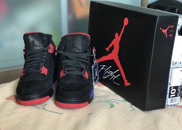 Air Jordan 4 raptors UK 9.5 US 10.5 Men s Fashion Footwear Sneakers on Carousell