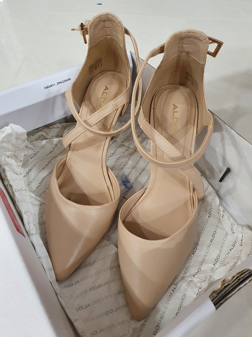 Aldo nude outlet heel