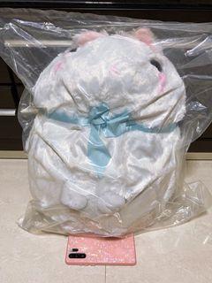 amuse usa dama chan white rabbit with blue ribbon plush toy