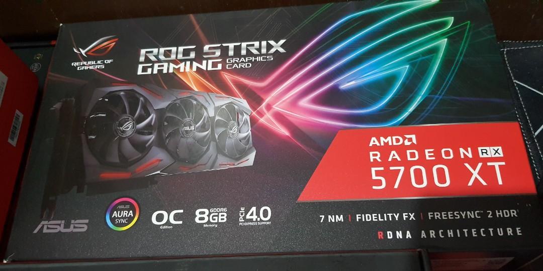Asus Rog Strix 5700xt 8gb Oc Electronics Computer Parts Accessories On Carousell Asus Rog Strix 5700xt 8gb Oc Electronics Computer Parts Accessories On Carousell