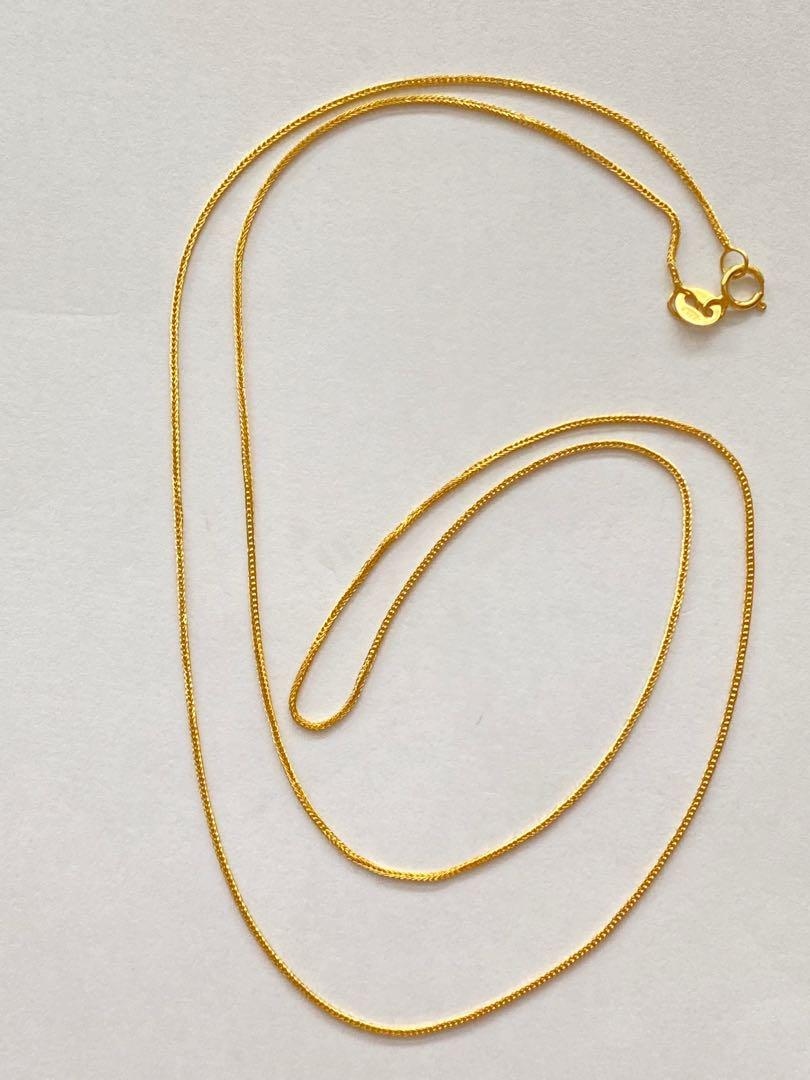 14K Yellow Gold Fox Tail Necklace/ Gold Palma Necklace Chain/ 55cm22inches  Gold Chain / 2.00mm Width Palma Chain / Solid Gold Palma Chain - Etsy