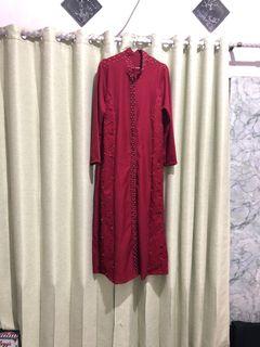 Baju hijab maroon