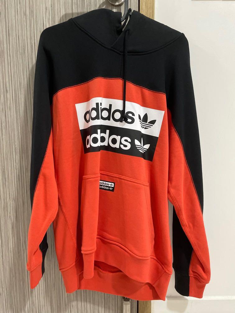 Black and orange adidas hoodie hotsell