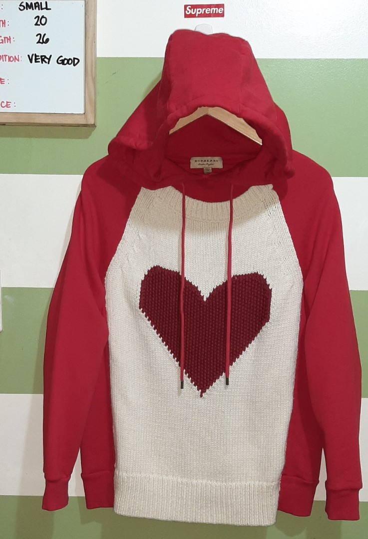 Burberry heart hoodie 2025