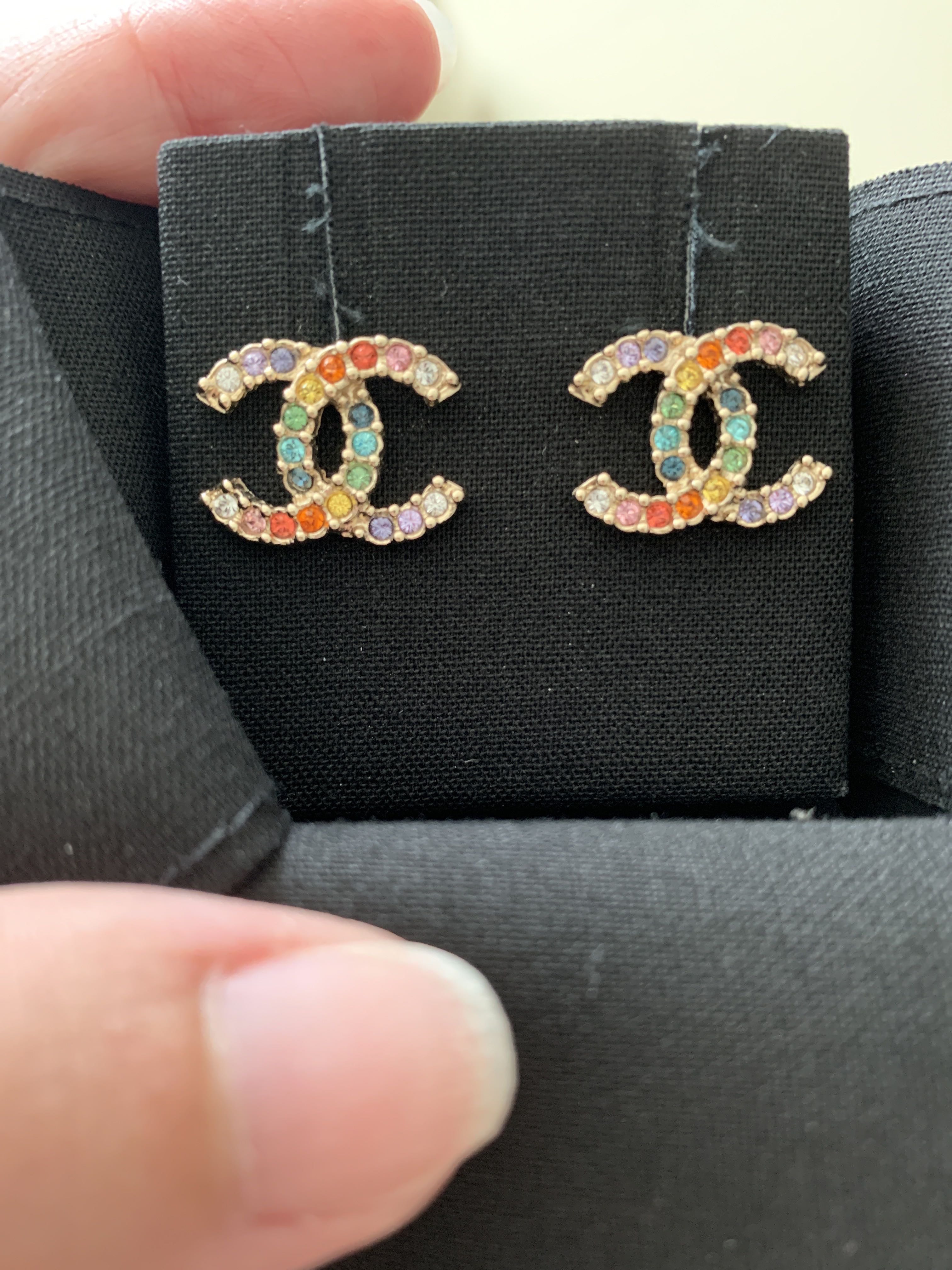 Chanel rainbow earrings Women s Fashion Jewelry Organisers Earrings on Carousell