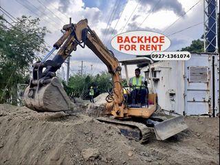 For RENT Construction Backhoe COMPLETE with Breaker Bucket Operator Diesel Fuel
