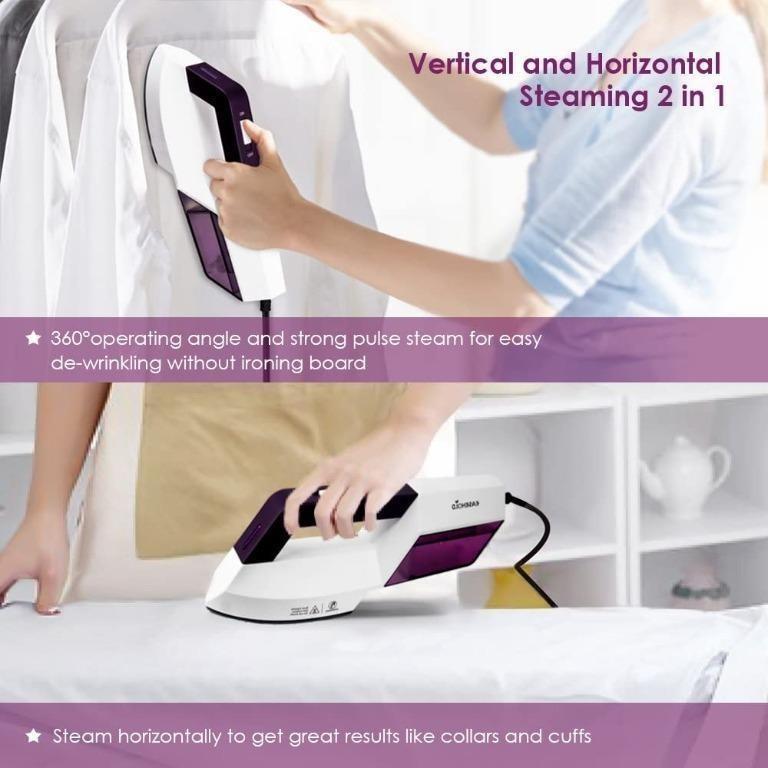 Easehold 2 in 1 Garment Steamer and Ironing Set LS535 Horizontal and