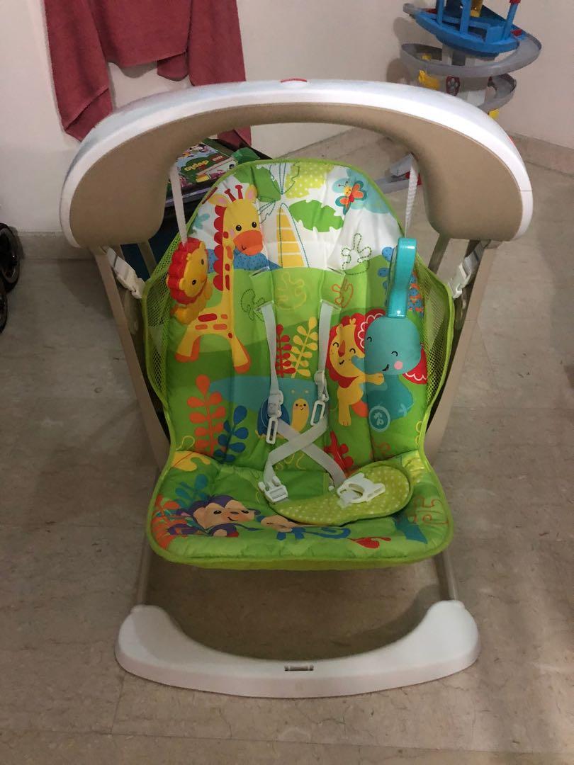 Fisher price rainforest 2in1 rocker, Babies & Kids, Infant Playtime