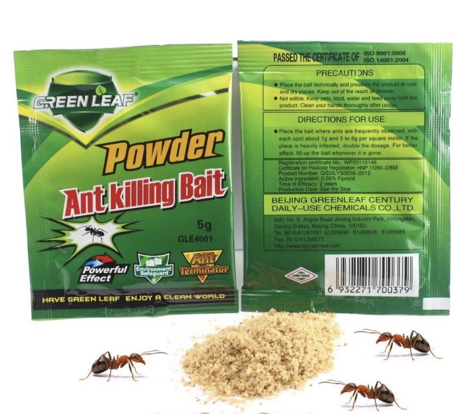 ORIGINAL] GREEN LEAF Powder Cockroach And Ant Killing Bait 5g