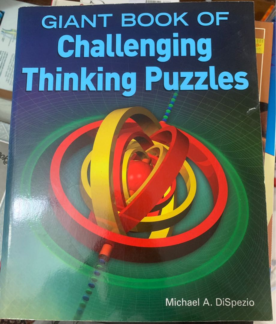 Giant book of Challenging Thinking Puzzles, Hobbies & Toys, Books ...