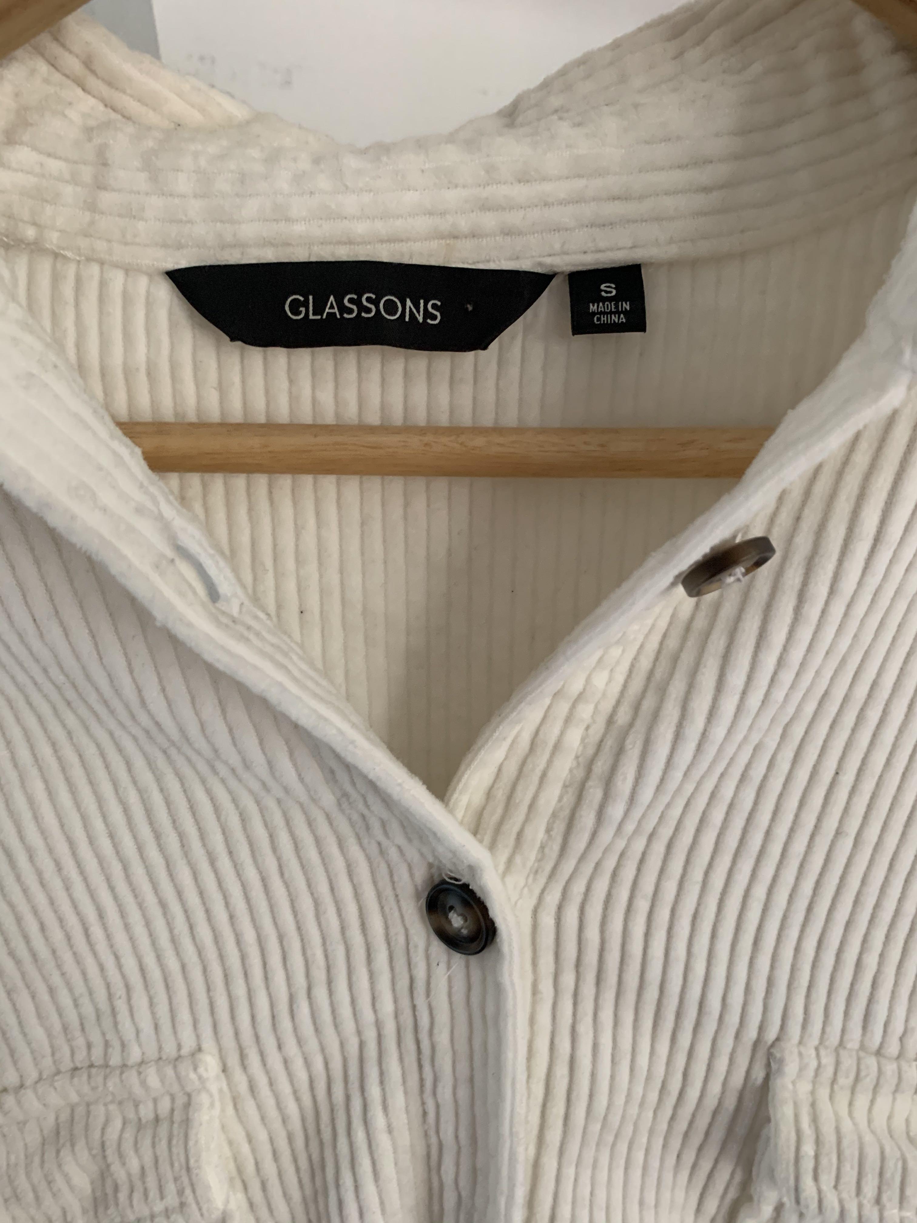 Glassons Longline Cord Jacket White Women s Fashion Clothes on