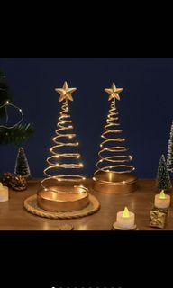 Golden Christmas Tree Decor