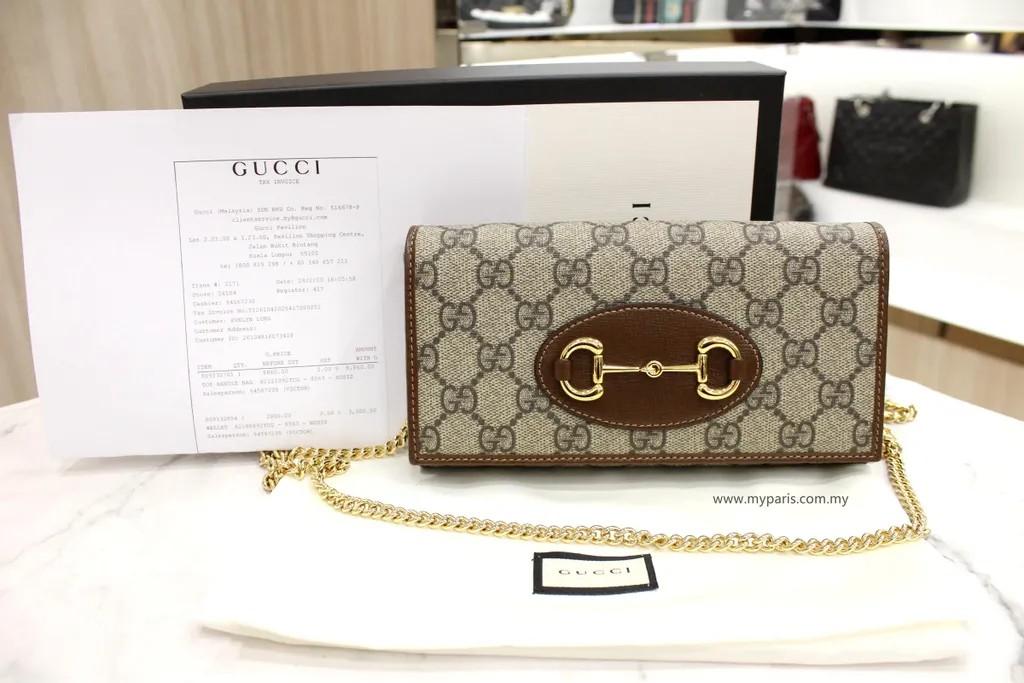 Gucci Horsebit 1955 Wallet With Chain, Luxury, Bags & Wallets on Carousell