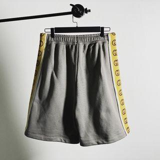 Gucci Logo-jacquard side-stripe Wide-Leg Webbing-Trimmed Tech-Jersey Shorts