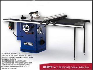 HARVEY AMBASSADOR C300-50 3HP CABINET TABLE SAW