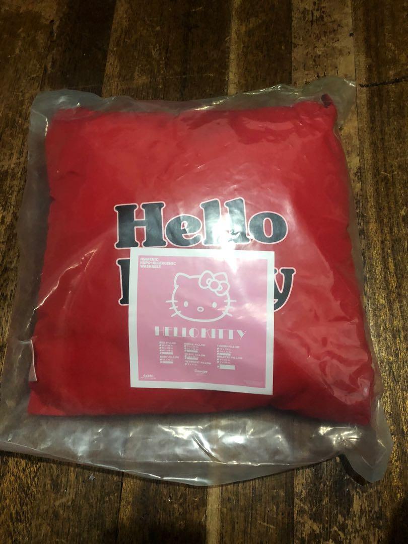 Hello Kitty Throw Pillow (14x14 inches) (Category: Storage Boxes & Baskets) located in Quezon City. Submitted by mikkos_closet (Listing ID 1056096953, Image 2). Description: -New (sealed packaging) -Size 14 x 14 inches .