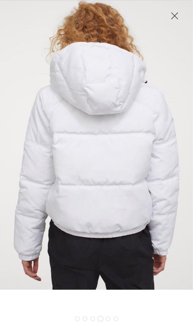 H M White Puffer Coat Size XS Women s Fashion Clothes on Carousell