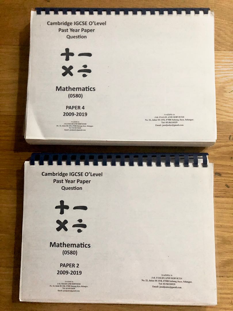 Igcse extended maths past paper booklet hobbies toys books