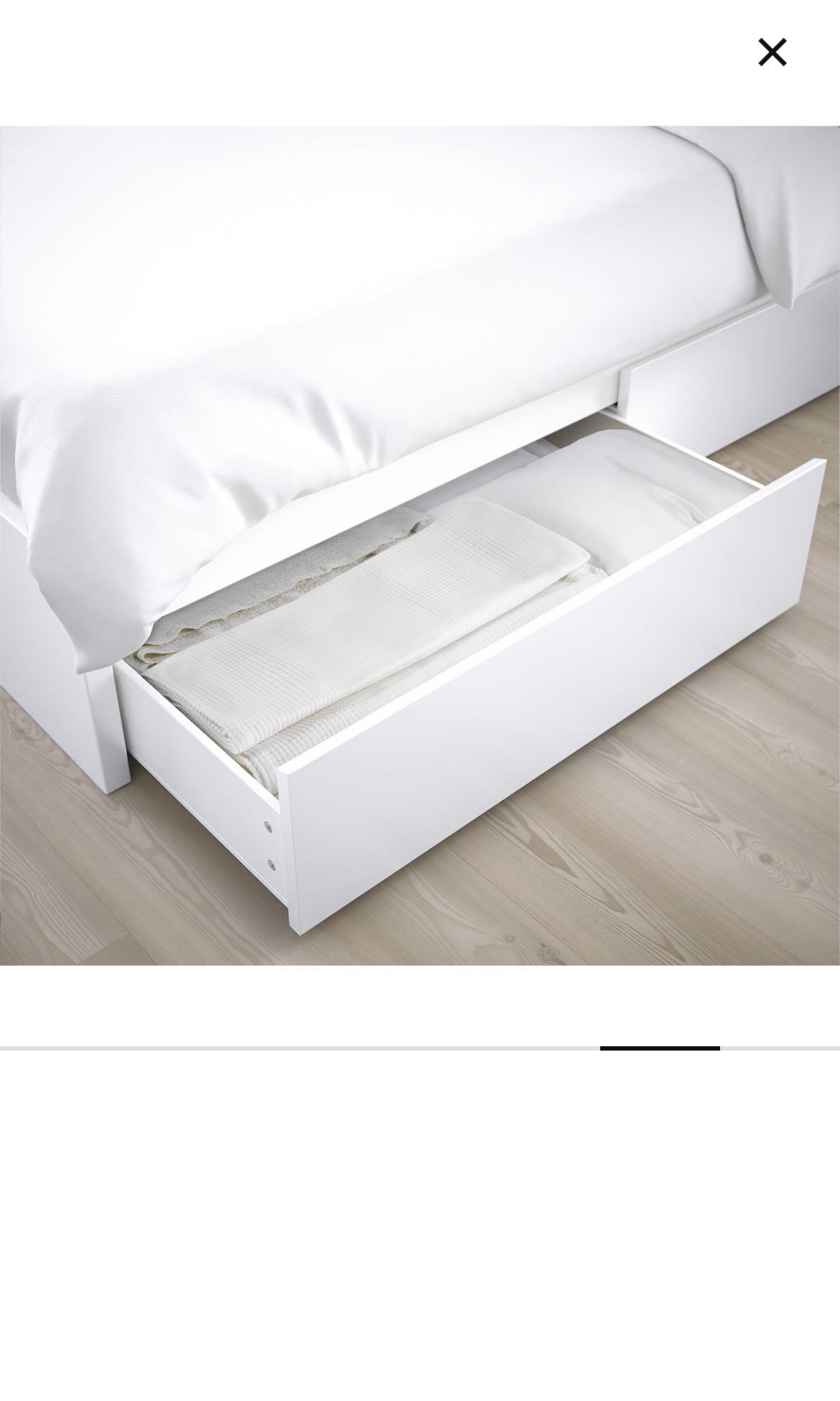 ikea malm bed hovag mattress furniture home living furniture bed frames mattresses on carousell