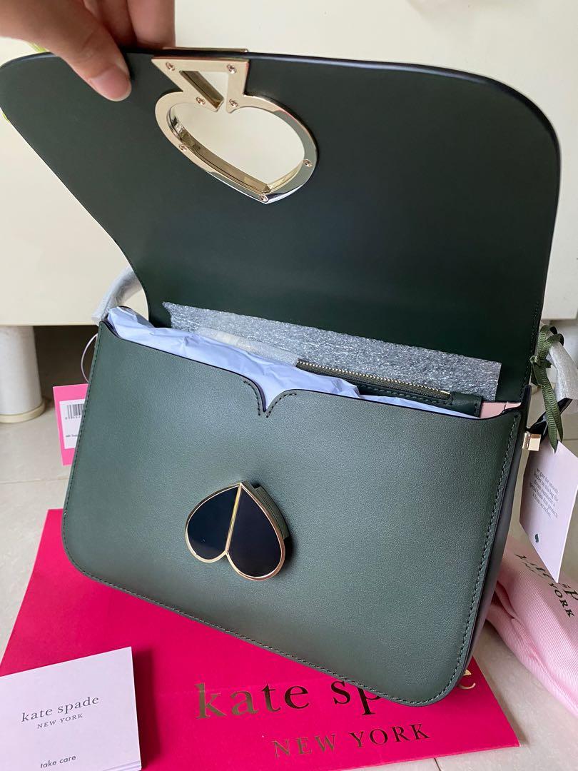 Kate Spade Nicola Twistlock Medium Shoulder Bag In Deep Evergreen