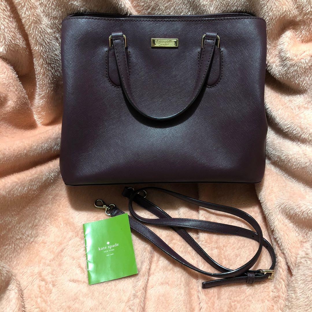 Kate Spade Laurel Way Evangelie Satchel, Women's Fashion, Bags & Wallets,  Purses & Pouches on Carousell