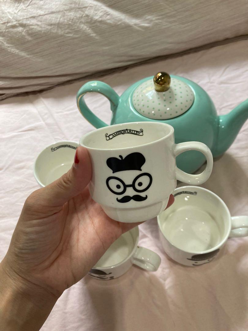 Kmart Tea Pot and cups ikea deco Furniture Home Living
