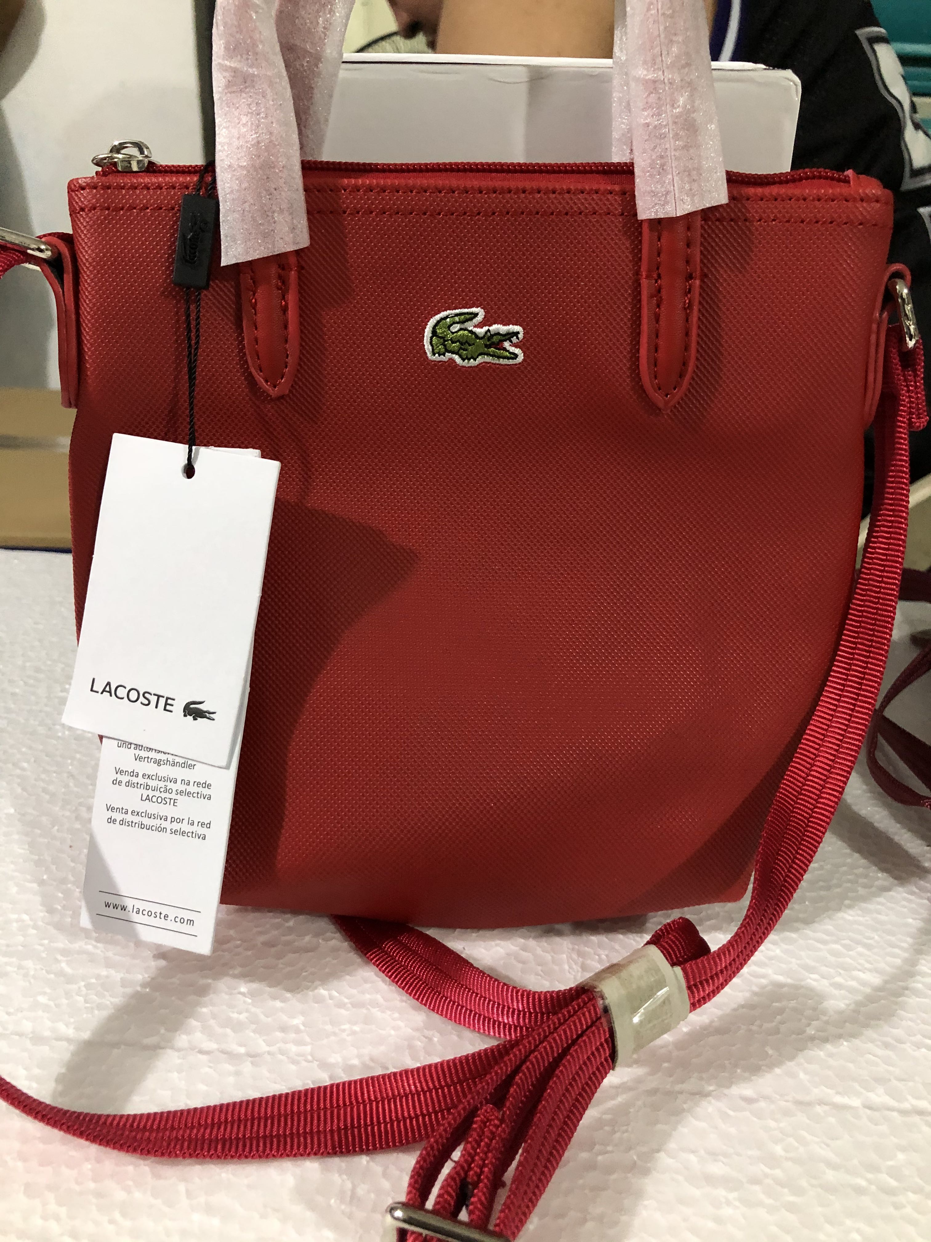 lacoste sling bag for women