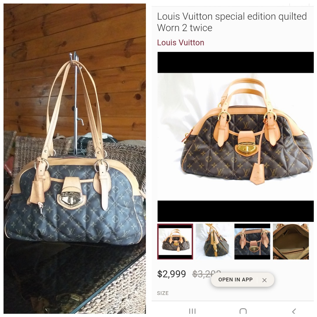 Louis Vuitton, Bags, Louis Vuitton Special Edition Quilted Worn 2 Twice