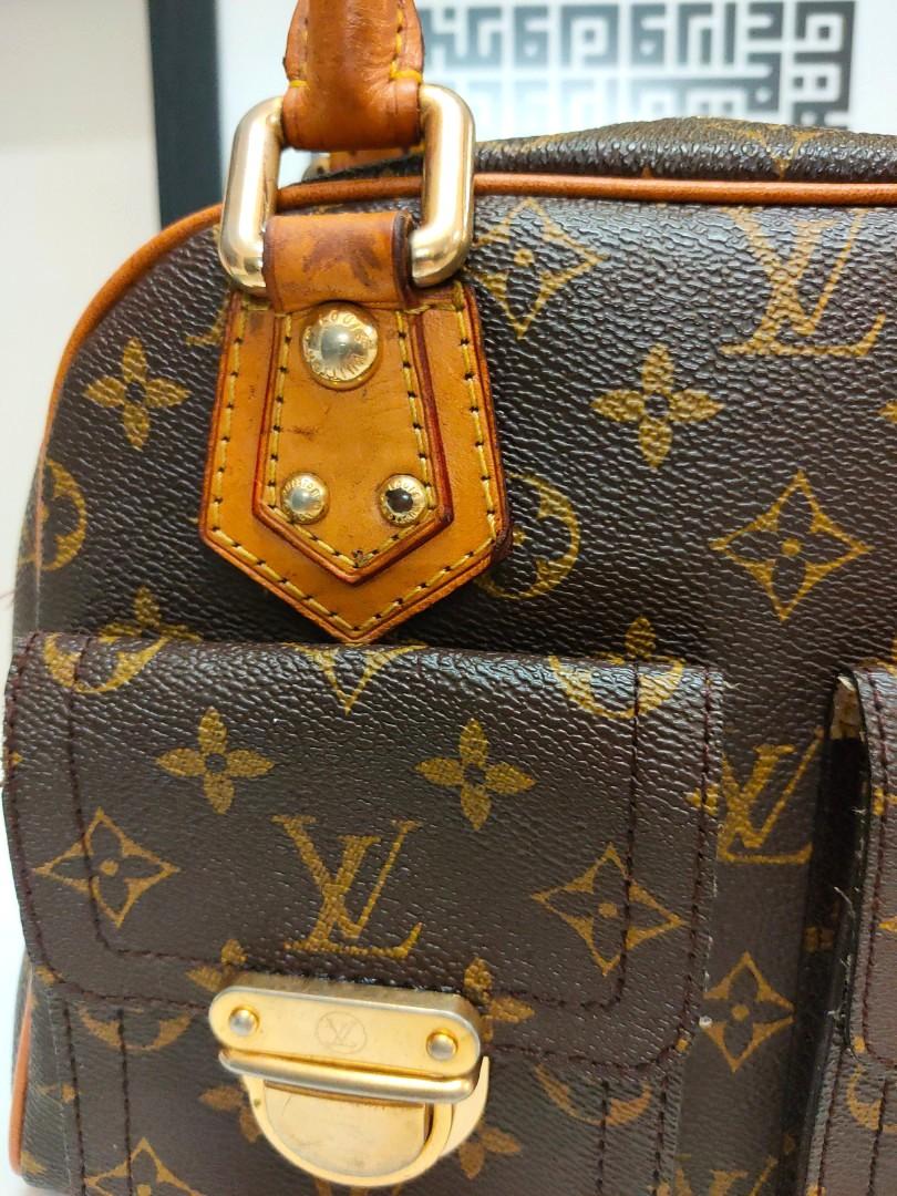 LOUIS VUITTON M40026 MONOGRAM MANHATTAN PM HAND BAG 237034535 ;, Luxury,  Bags & Wallets on Carousell