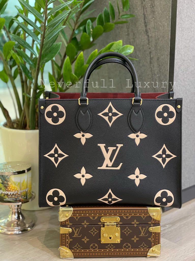 Louis Vuitton Onthego MM Empreinte Noir Tote Bag