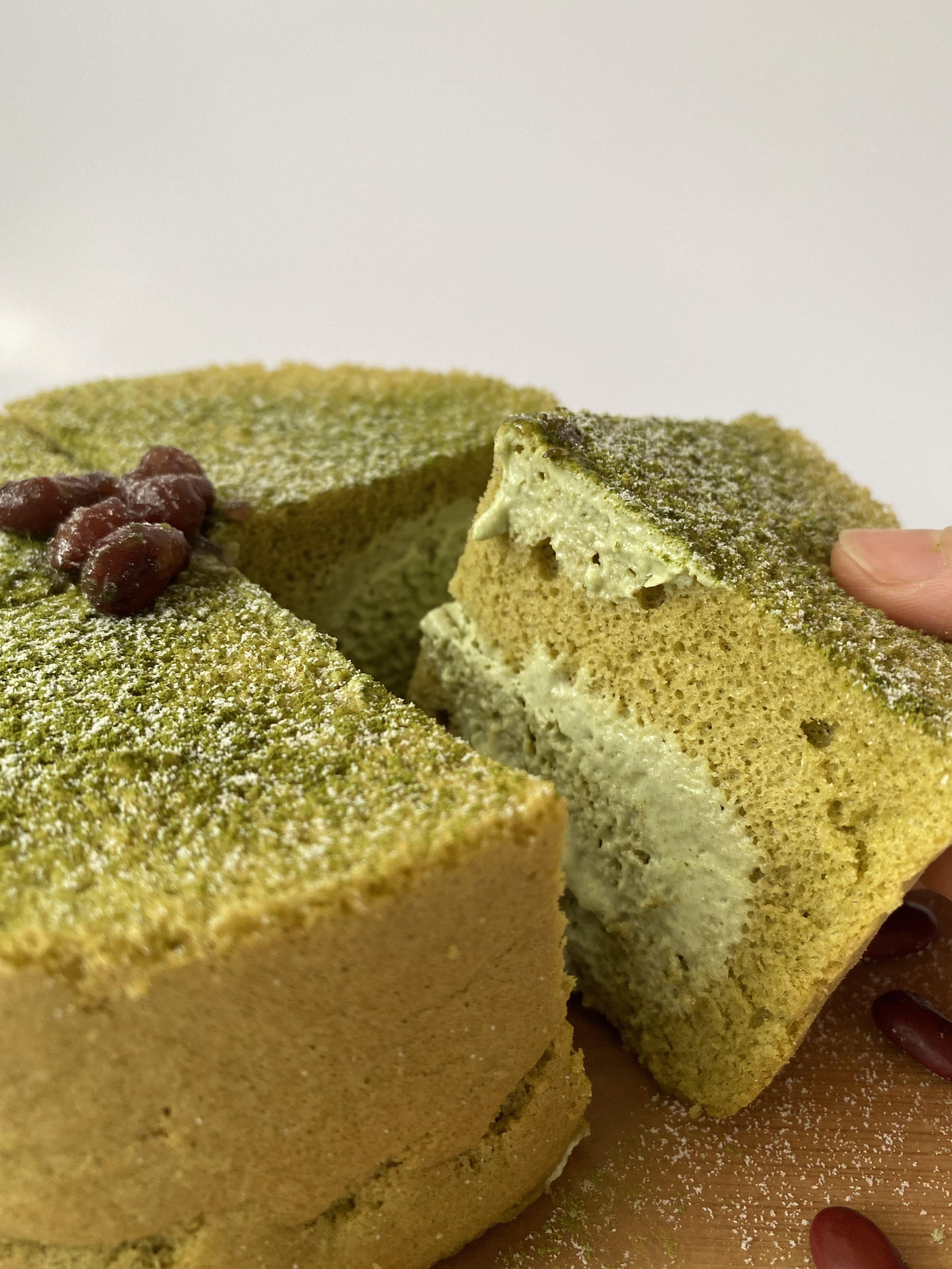 Cooking with Dog - Matcha Roll Cake (Swiss Roll) will be coming next year!  :) The whipped cream is mixed with anko (sweet bean paste). | Facebook