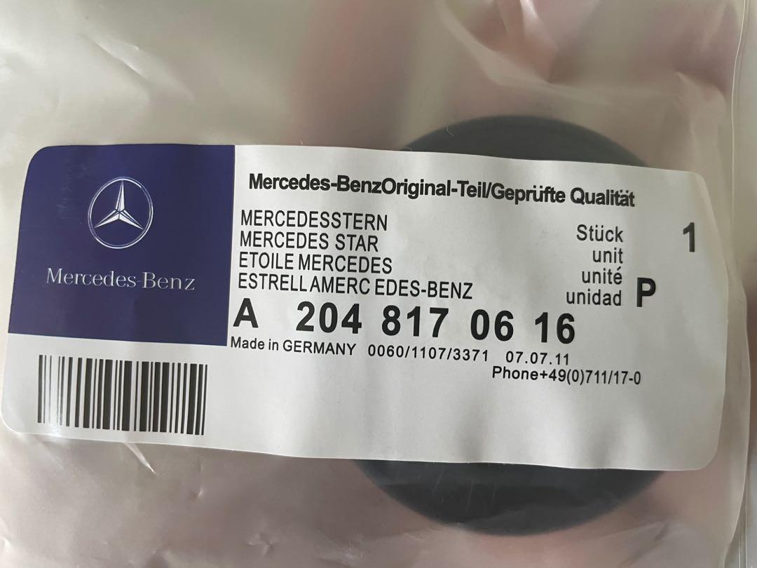 Mercedes star bonnet S-CLASS W223 (+ others) black gloss / matt
