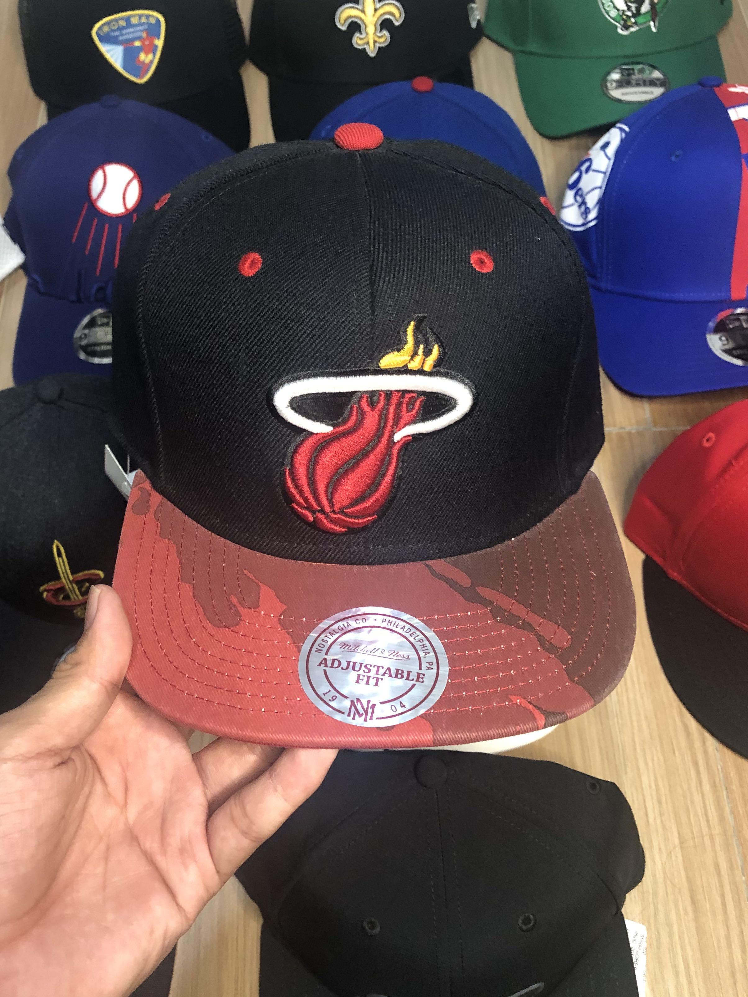 mitchell and ness miami heat beanie