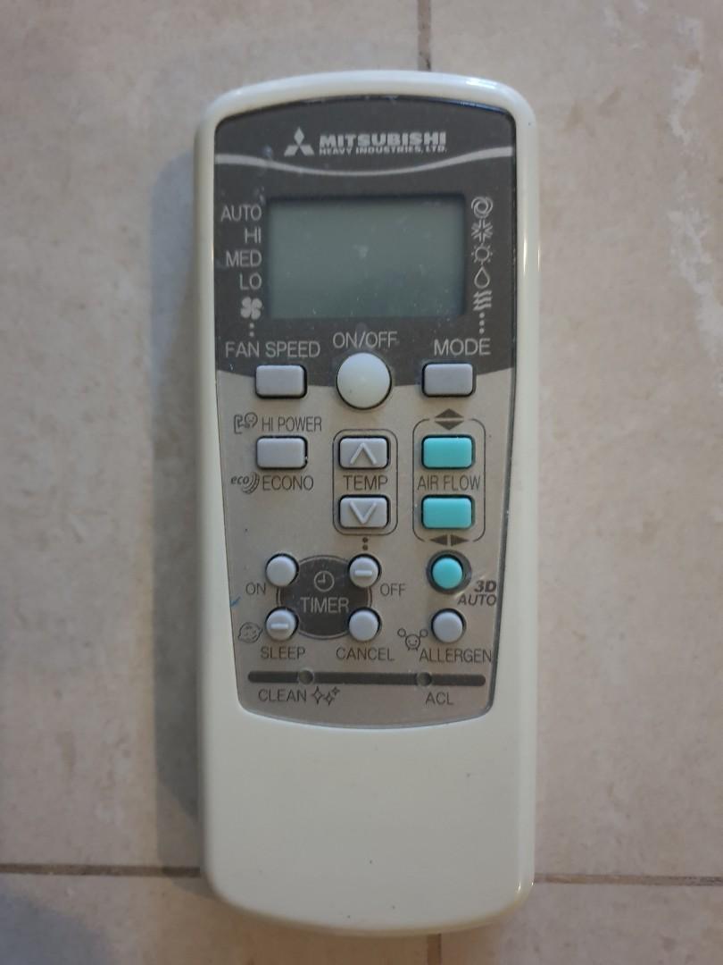 Mitsubishi heavy industries aircon remote, TV & Home Appliances, Air