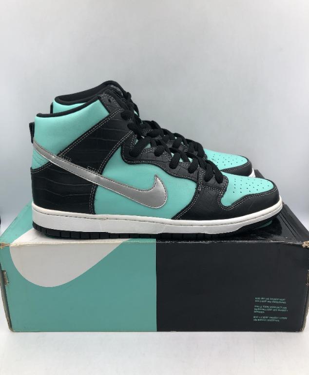 nike sb dunk high diamond tiffany