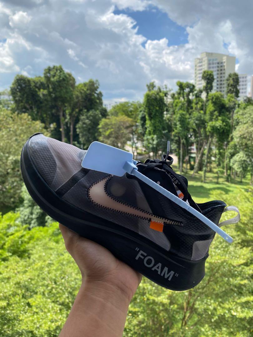 Where To Buy Off White Nike Zoom Fly Black White Cone